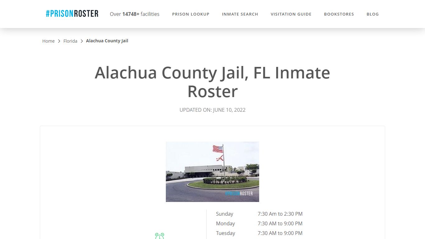 Alachua County Jail, FL Inmate Roster - Prisonroster